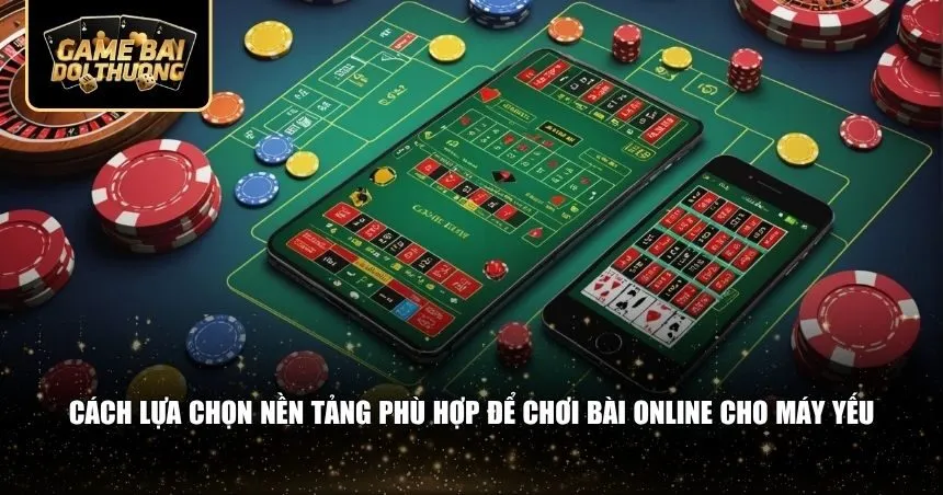 Cách lựa chọn nền tảng phù hợp để chơi bài online cho máy yếu
